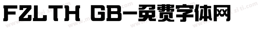 FZLTH GB字体转换